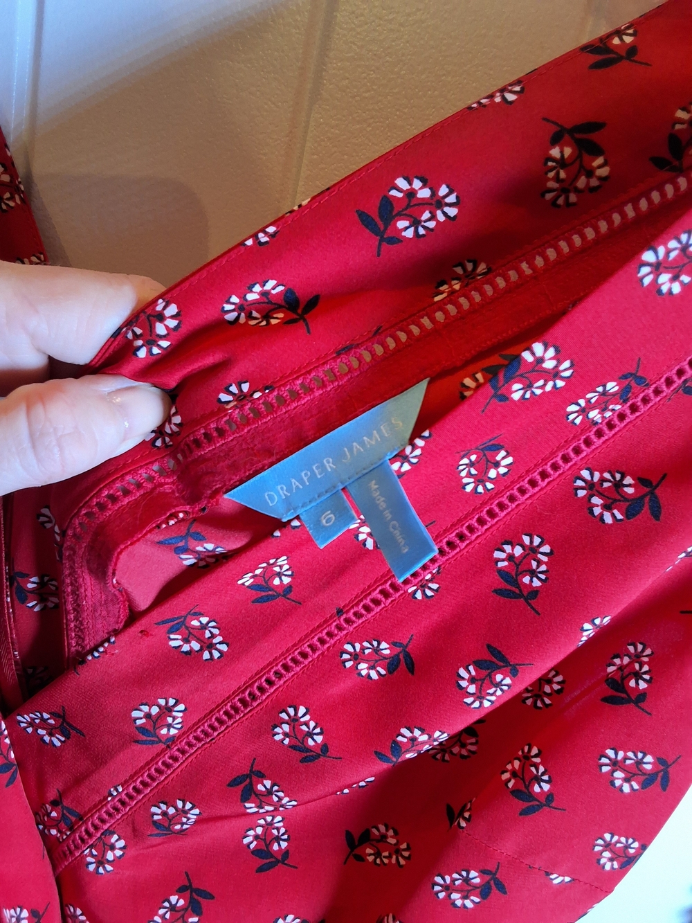 Draper James Red Floral Dress